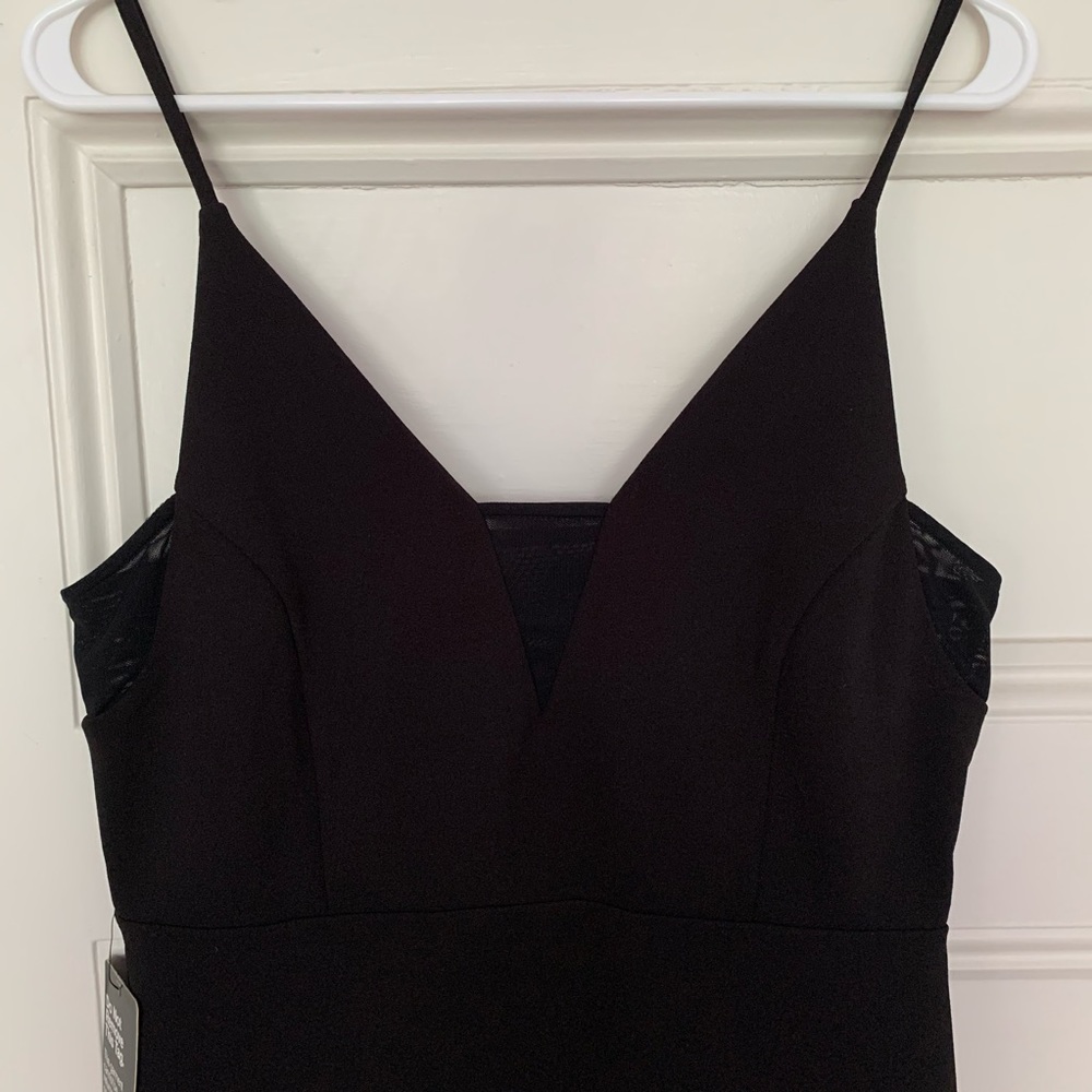 Express Mesh Inset Mini Sheath Dress - Picture 4 of 7